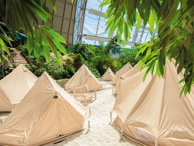 Zakwaterowanie w namiotach w Tropical Islands